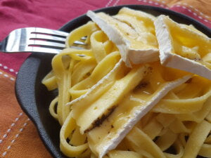 Black Truffle Brie with Fettuccine – Over the Moon Dairy