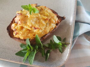 Baked Kumara with Over the Moon Galactic Gold