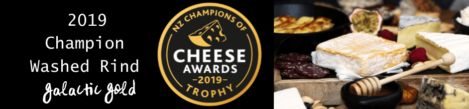 2019 NZ Champions of Cheese Trophy Win | Over the Moon Dairy, Galactic Gold