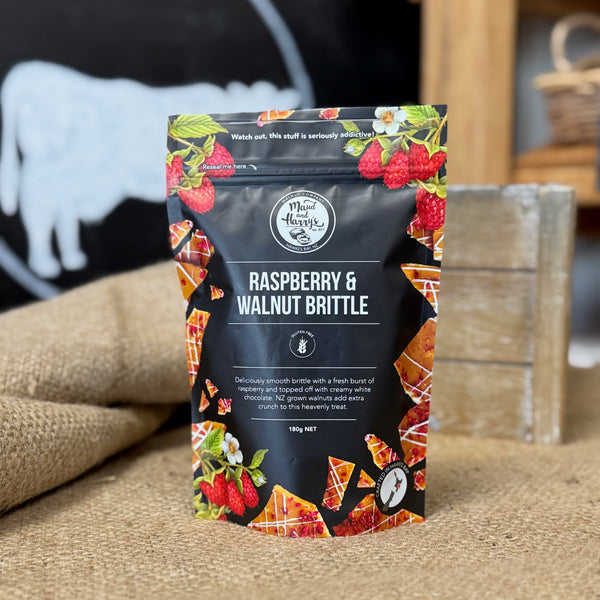 Maud and Harry's Raspberry Walnut Brittle, 180g – Over the Moon Dairy