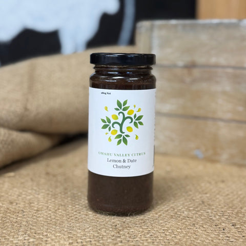 Omahu Valley Lemon and Date Chutney, 250g