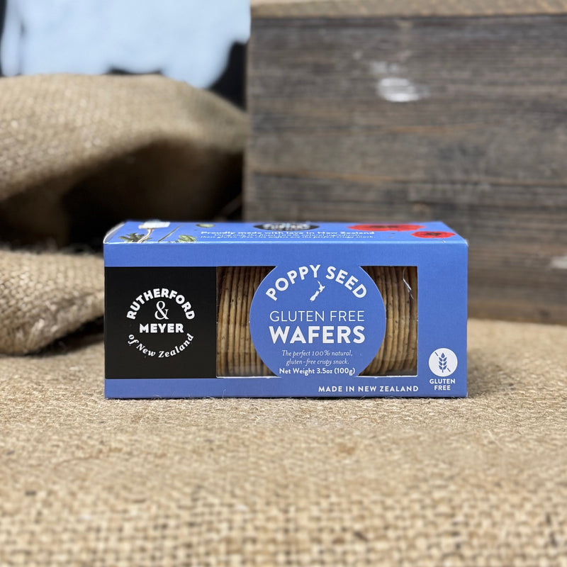 Rutherford and Meyer Poppyseed Gluten-Free Wafers, 100g