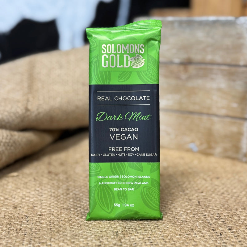 Solomons Gold Dark Mint Chocolate, 55g