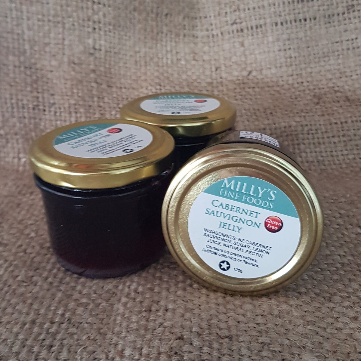 Milly's Fine Foods Cabernet Sauvignon Jelly, 120g