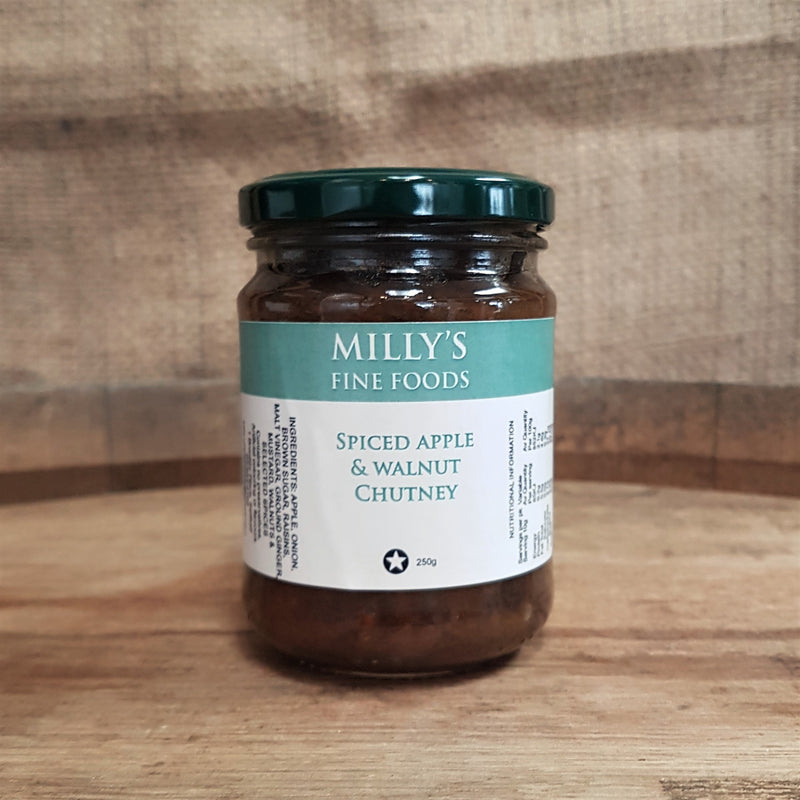 Milly’s Fine Foods Spiced Apple and Walnut Chutney, 250g