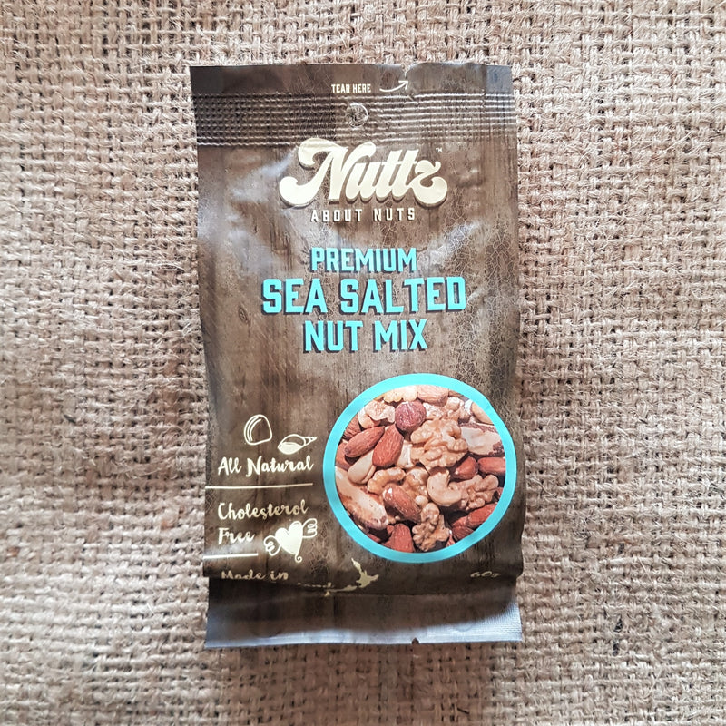 Nuttz Premium Sea Salted Nut Mix, 60g