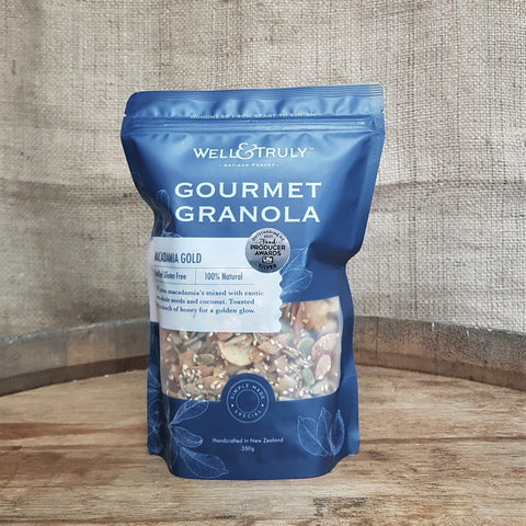 Well and Truly Macadamia Gold Gourmet Granola, 350g